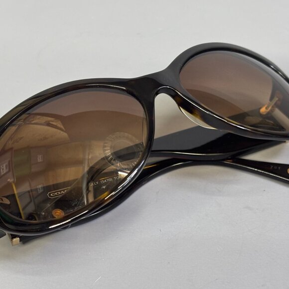 COACH Molly Sunglasses in Tortoise w/ Etched Monogram ~ EUC! - Picture 10 of 12